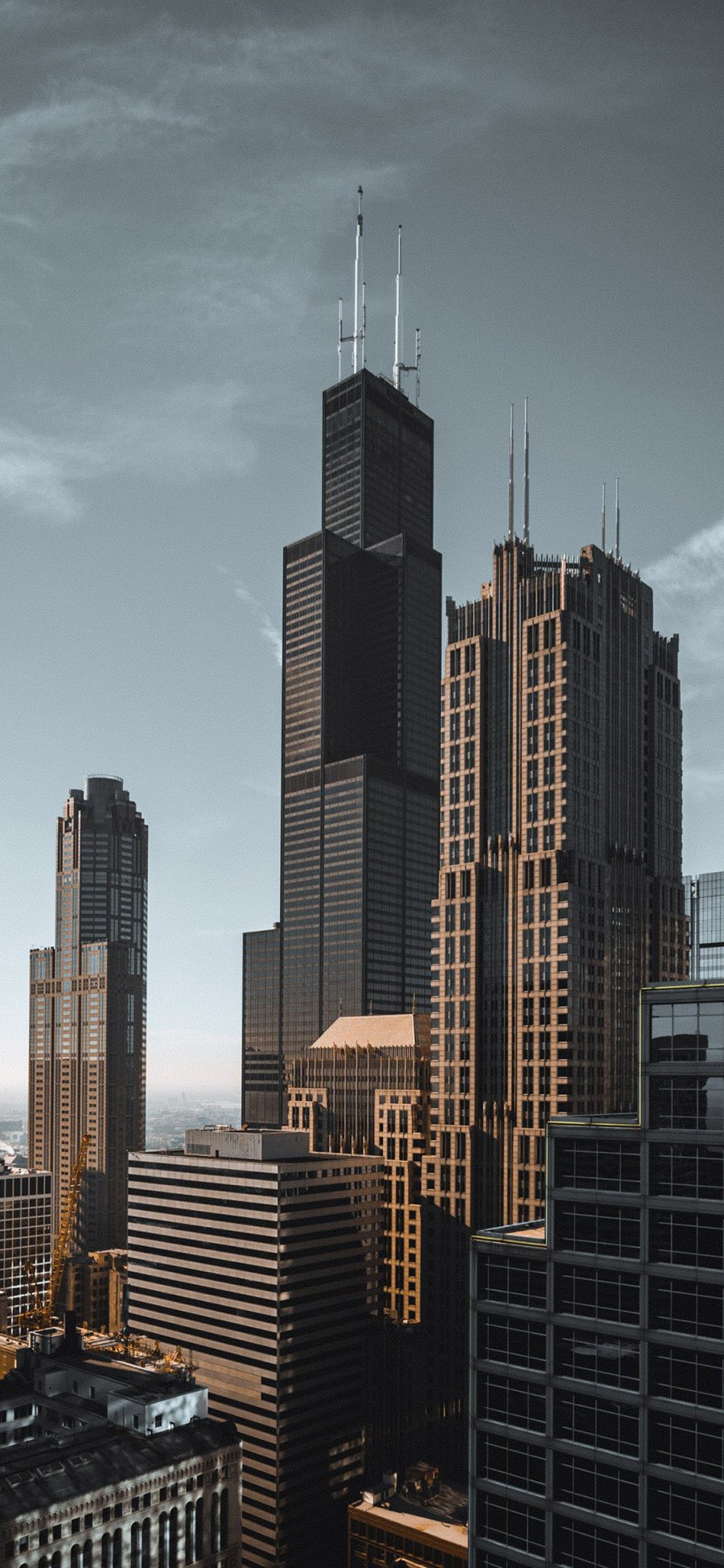 [2436×1125]城市 建筑 高楼大厦 都市 繁华 苹果手机壁纸图片