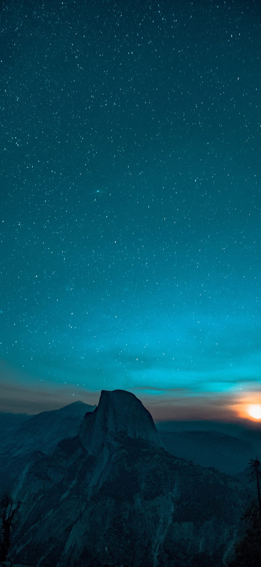 [2436×1125]夜晚 星空  璀璨 唯美 苹果手机壁纸图片