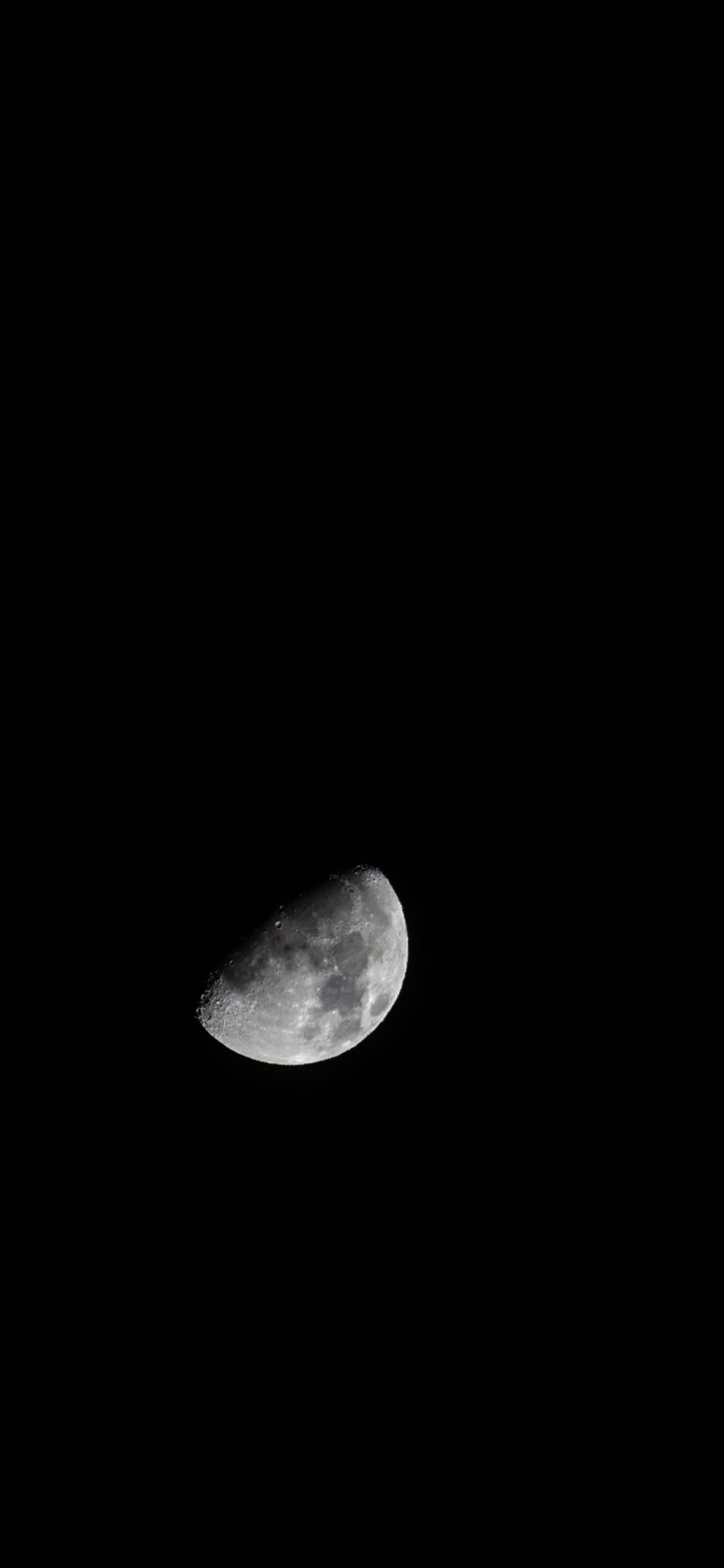 [2436×1125]夜晚 月球 月亮 星球 苹果手机壁纸图片