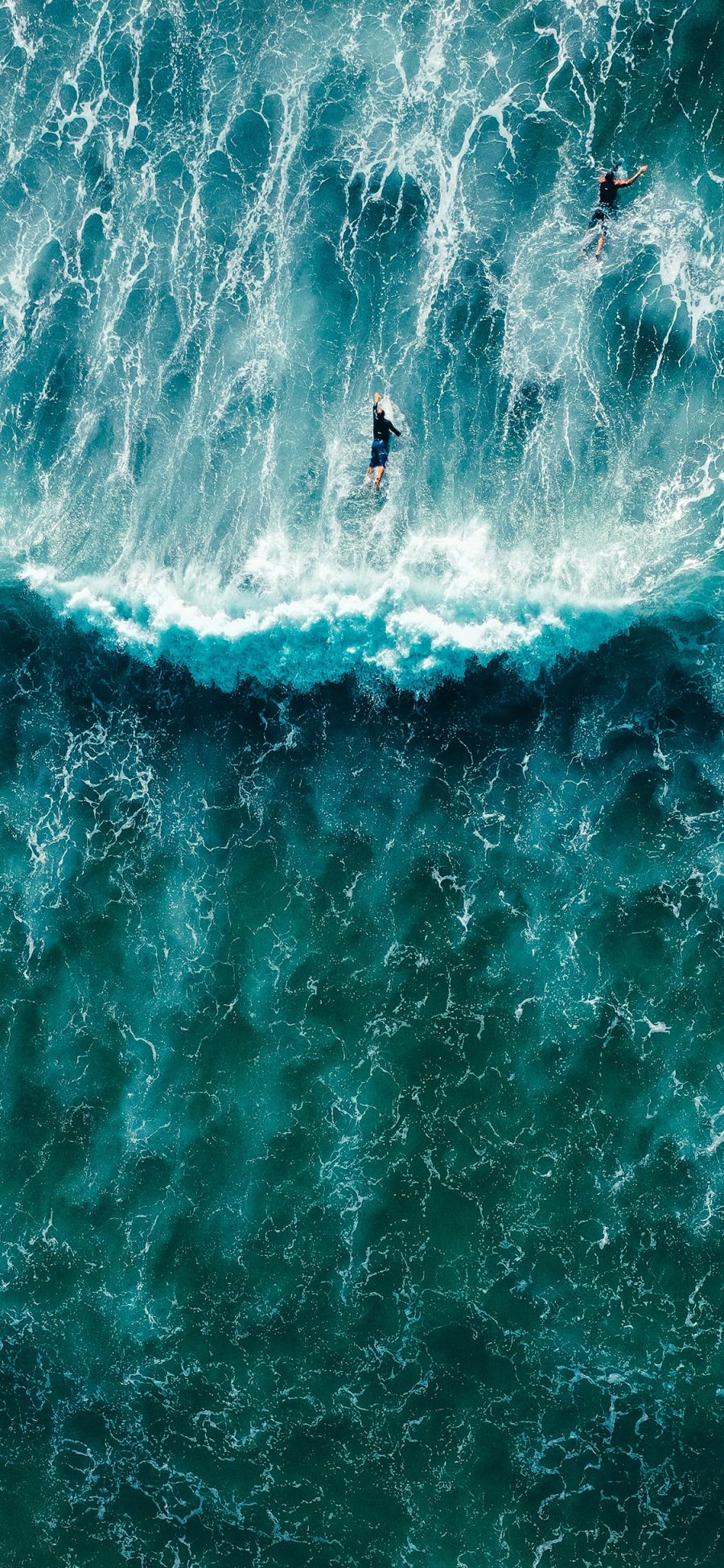[2436×1125]大海 冲浪 浪花 翻涌 苹果手机壁纸图片
