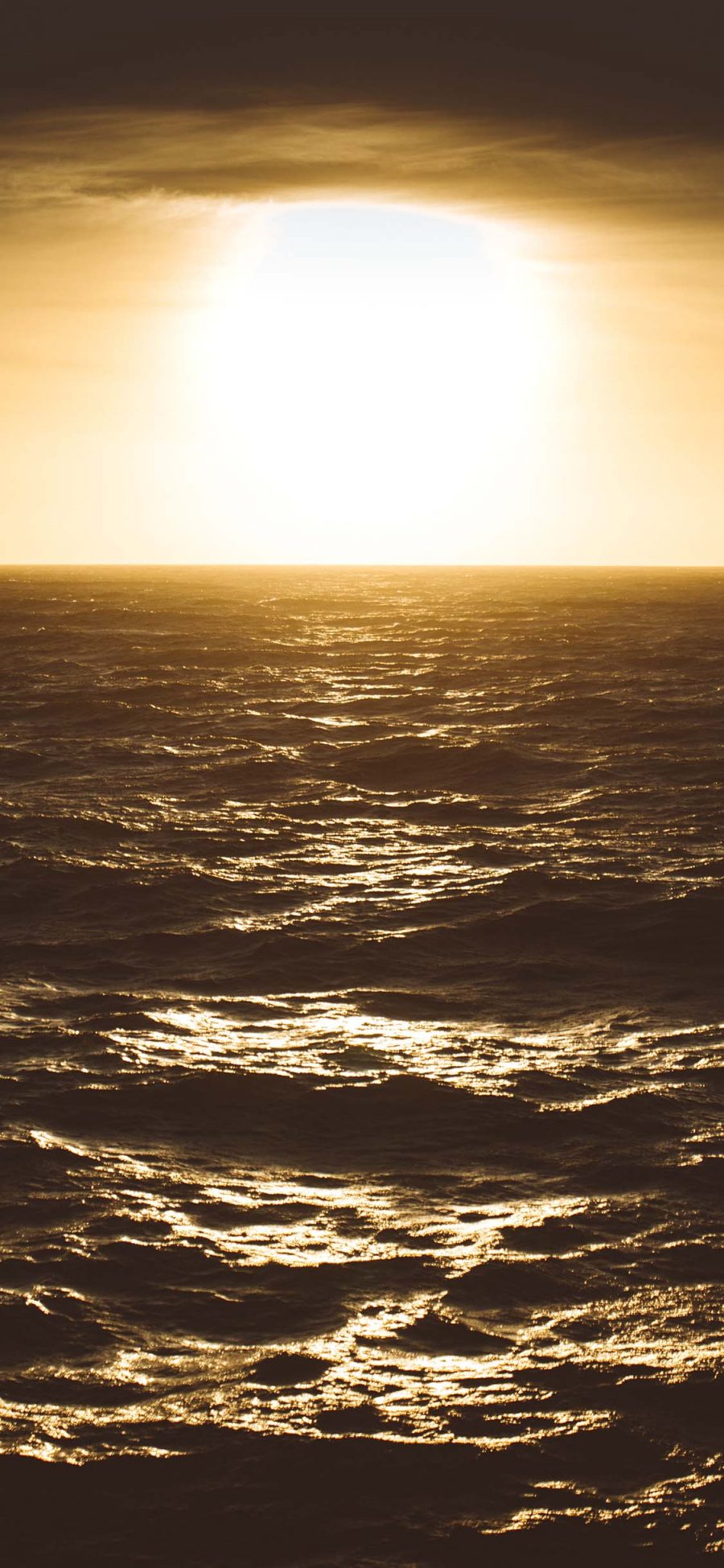 [2436×1125]大海 海水 日出 自然 美景 苹果手机壁纸图片
