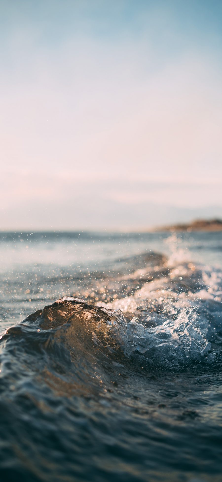 [2436×1125]大海 海水 海浪 海洋 苹果手机壁纸图片