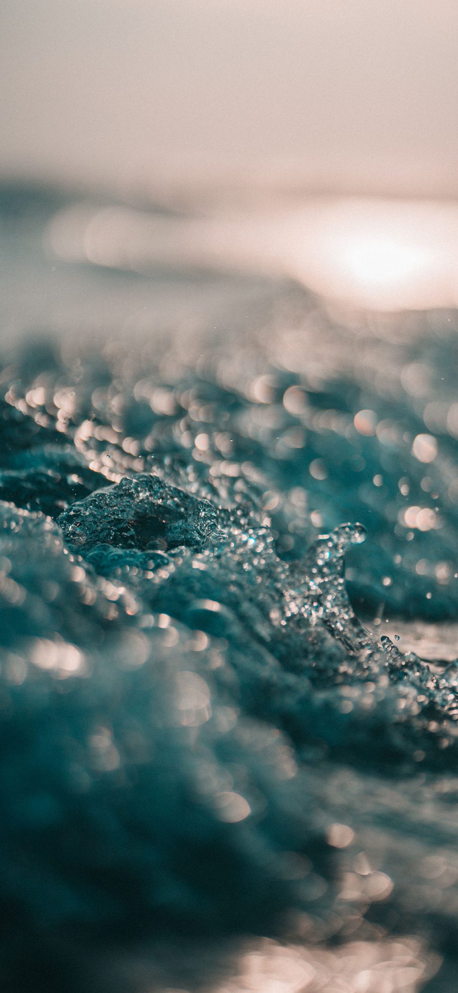 [2436×1125]大海 海水 特写 浪花 苹果手机壁纸图片