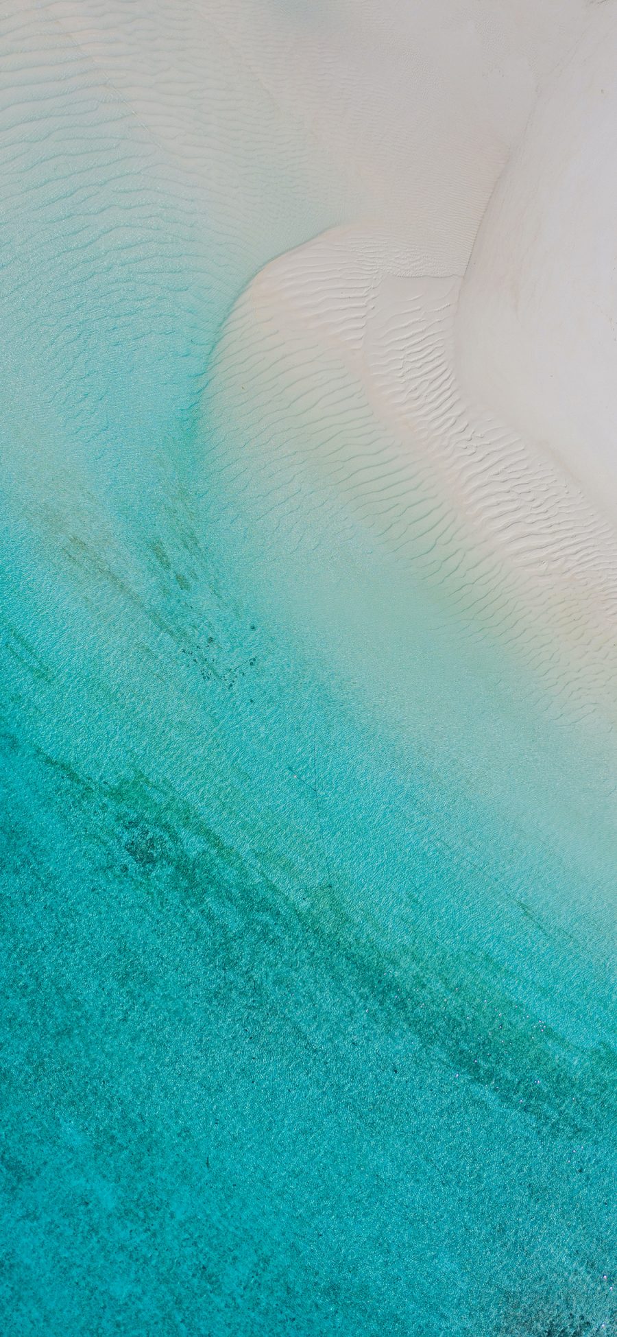 [2436×1125]大海 海洋 清澈 海水 苹果手机壁纸图片