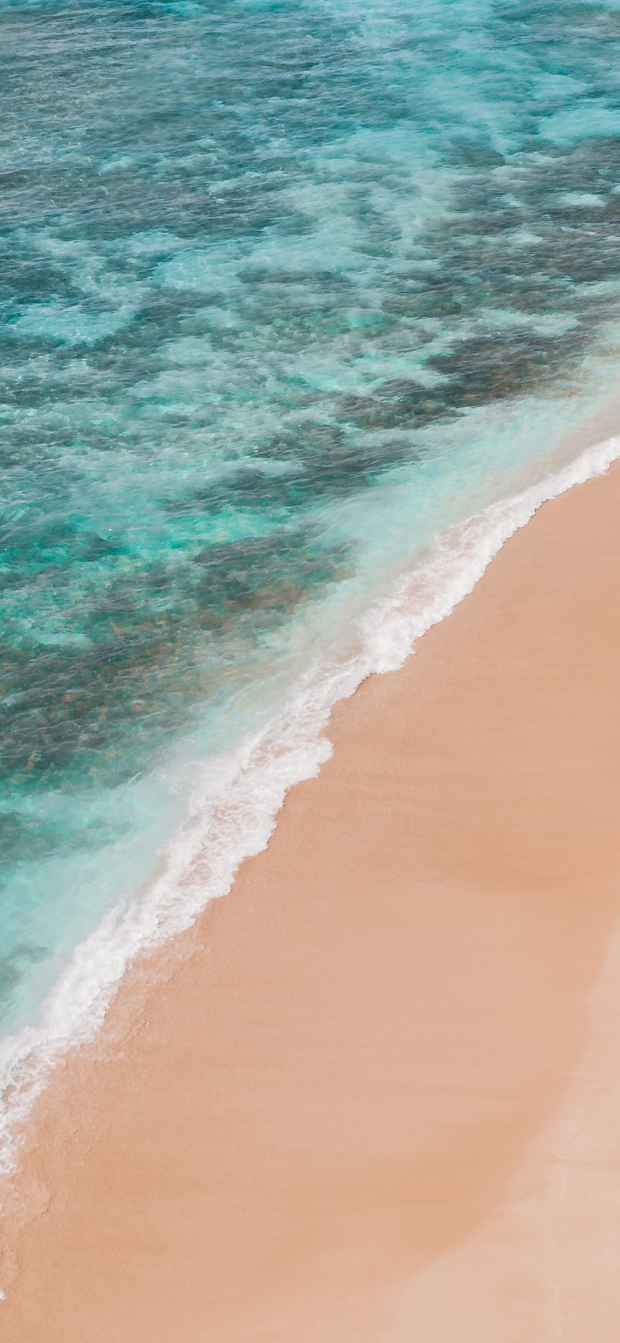 [2436×1125]大海 海浪 沙滩 海洋 海岸 苹果手机壁纸图片