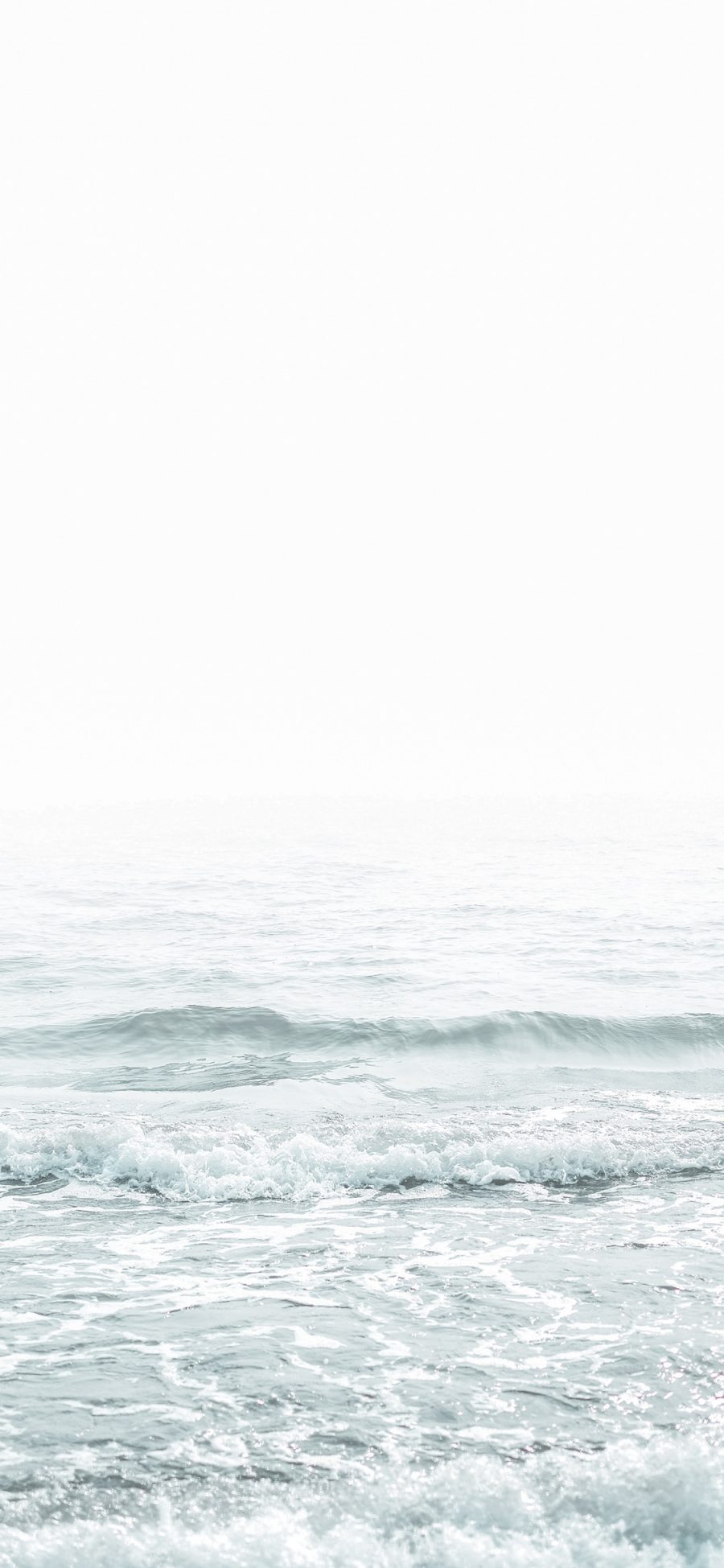 [2436×1125]大海 海浪 浪花 白色 苹果手机壁纸图片
