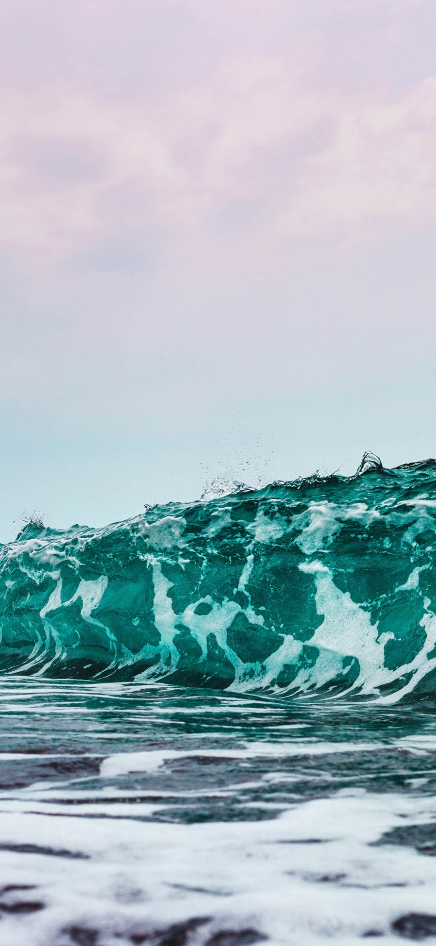 [2436×1125]大海 海浪 翻涌 湛蓝 苹果手机壁纸图片