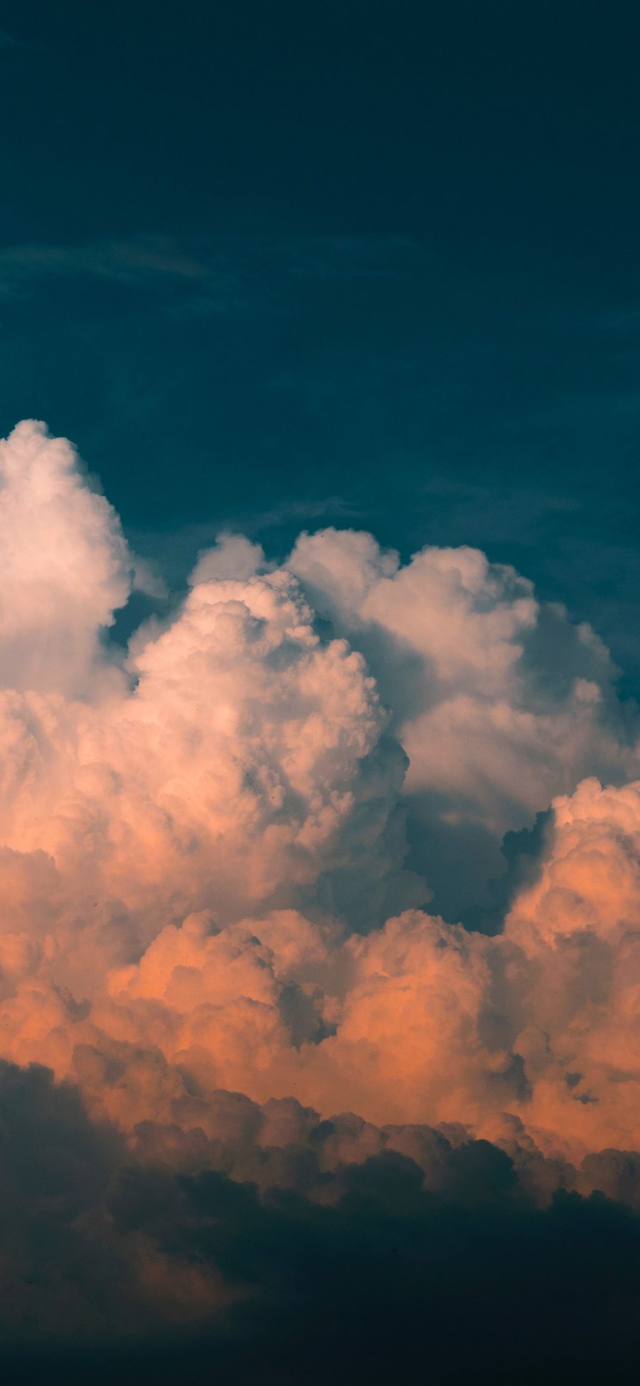 [2436×1125]天空 云层 白云 红霞 苹果手机壁纸图片