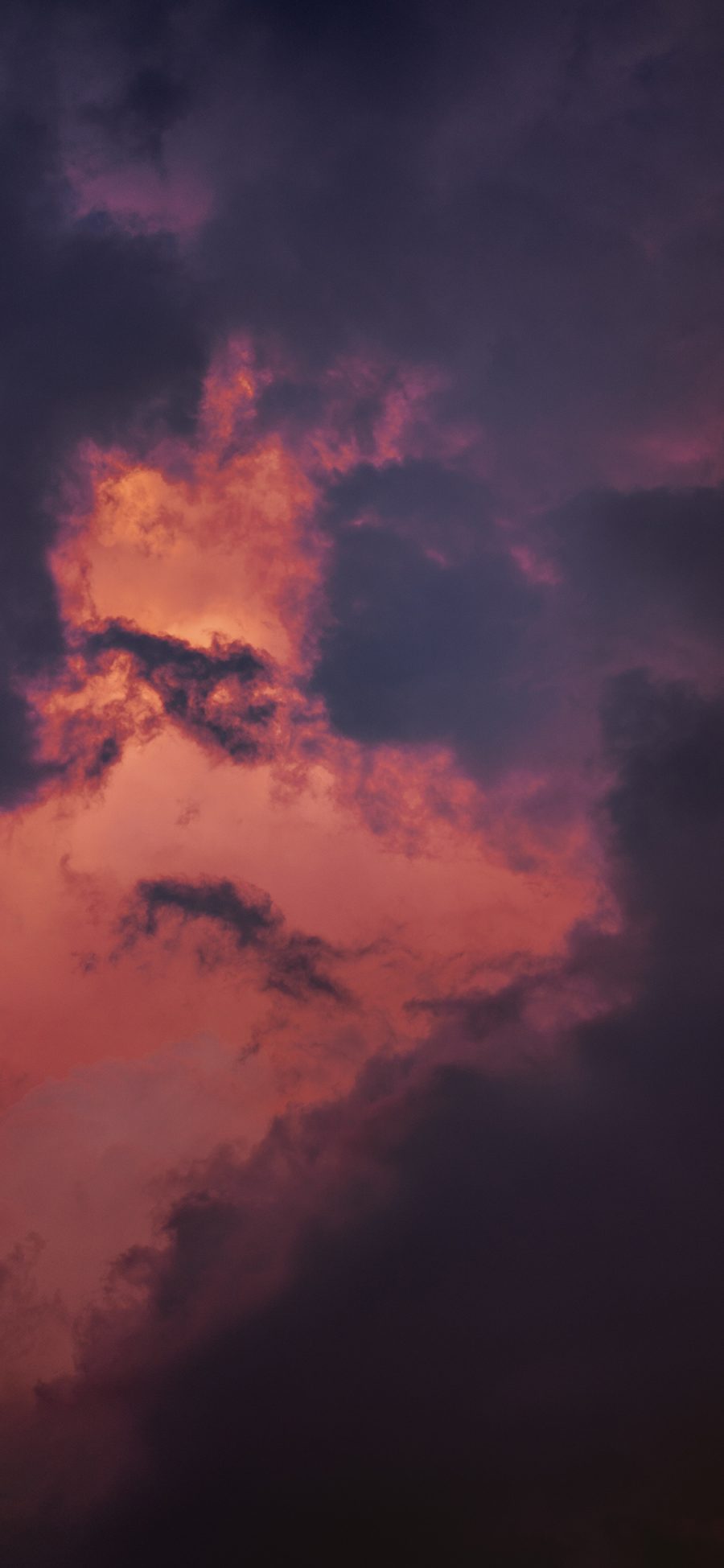[2436×1125]天空 云彩 彩霞 黄昏 苹果手机壁纸图片