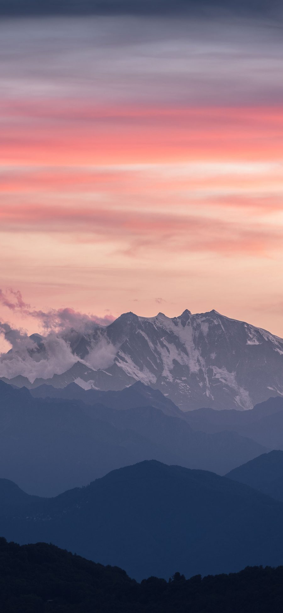 [2436×1125]天空 云彩 高山 山顶 苹果手机壁纸图片