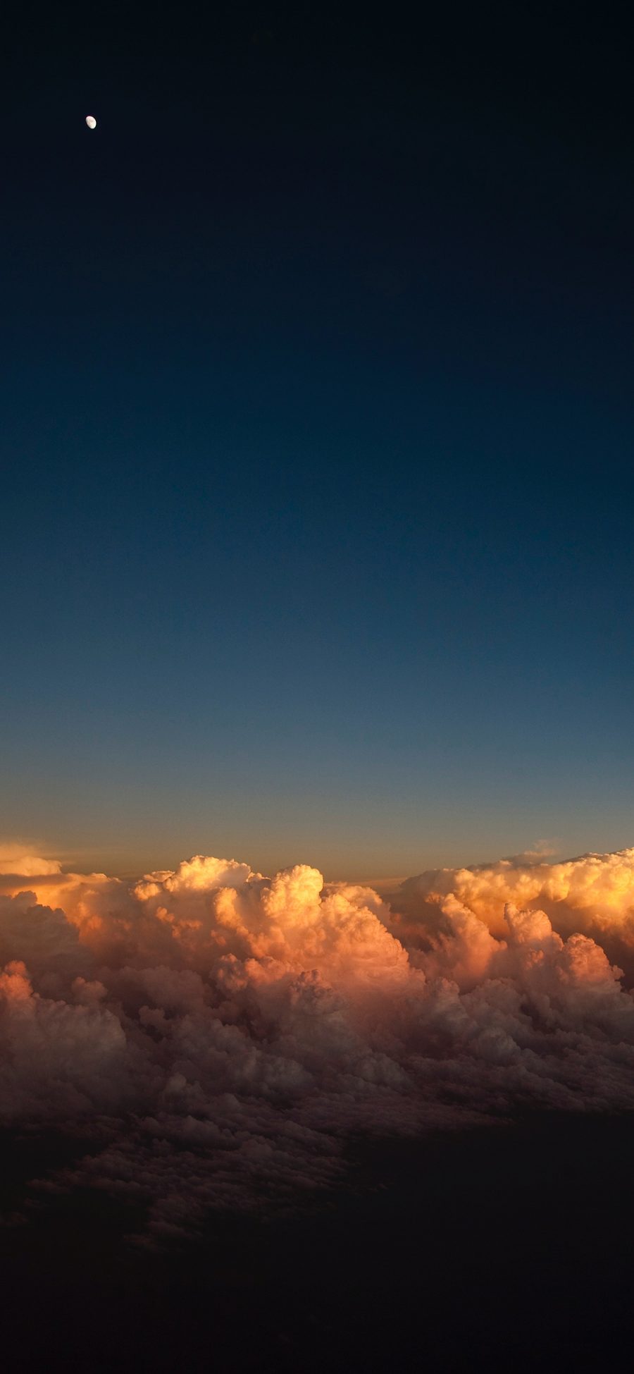 [2436×1125]天空 云端 高空 云朵 光 苹果手机壁纸图片