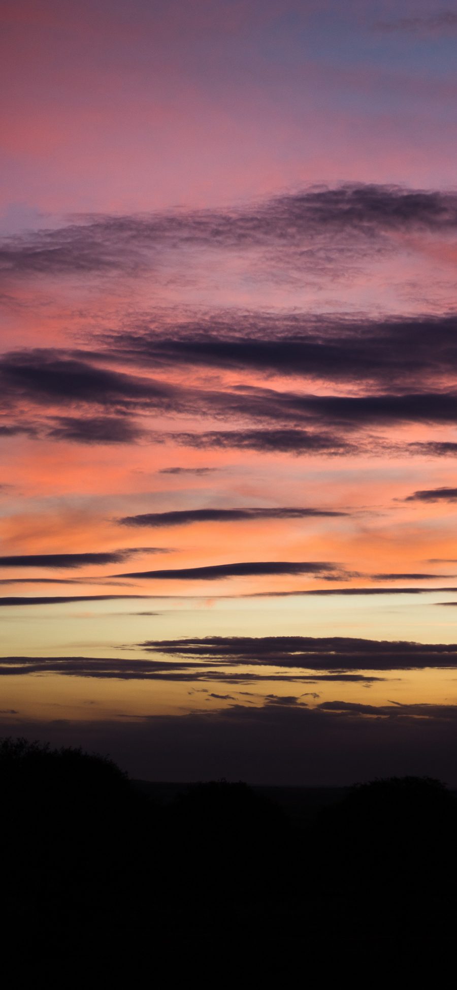 [2436×1125]天空 晚霞 色彩 唯美 苹果手机壁纸图片