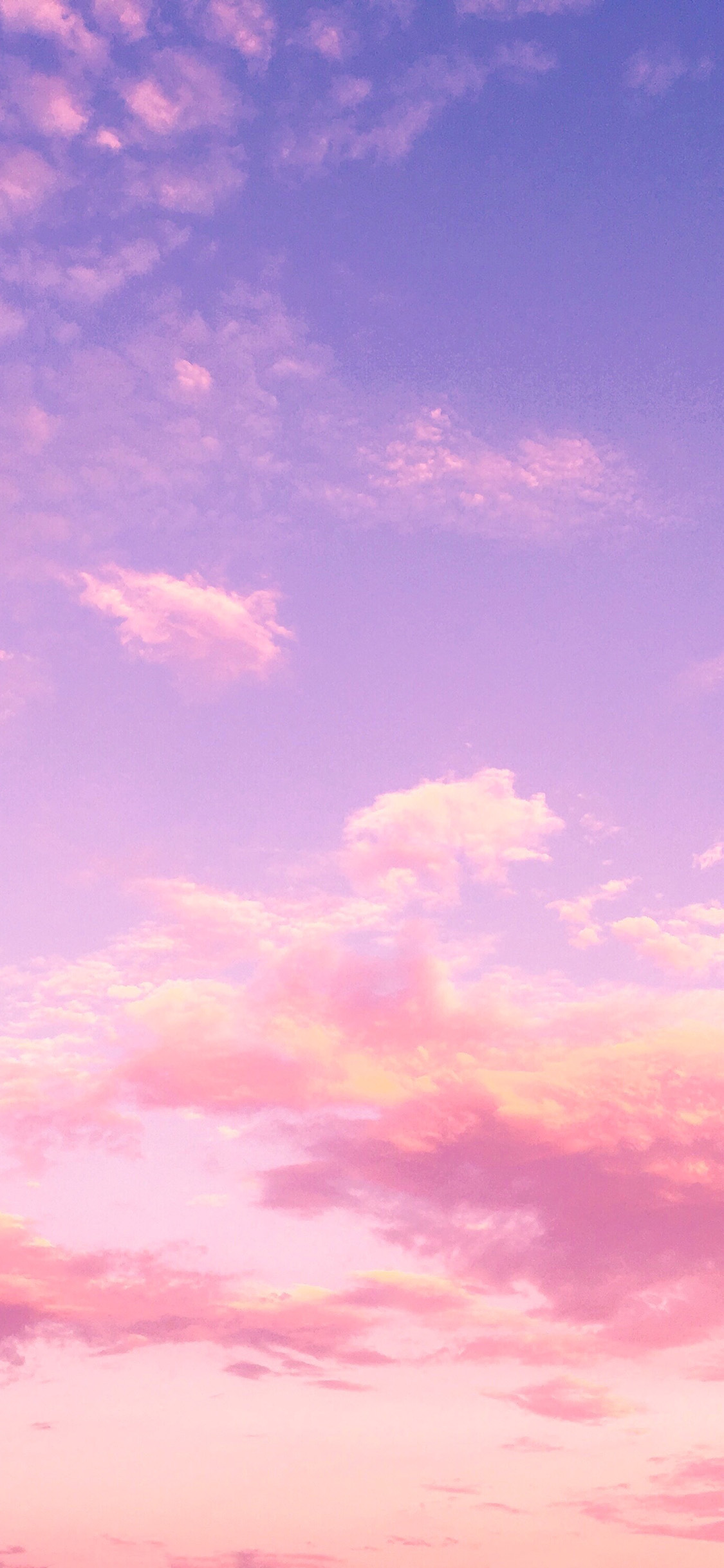 [2436×1125]天空 渐变 粉色 唯美 苹果手机壁纸图片