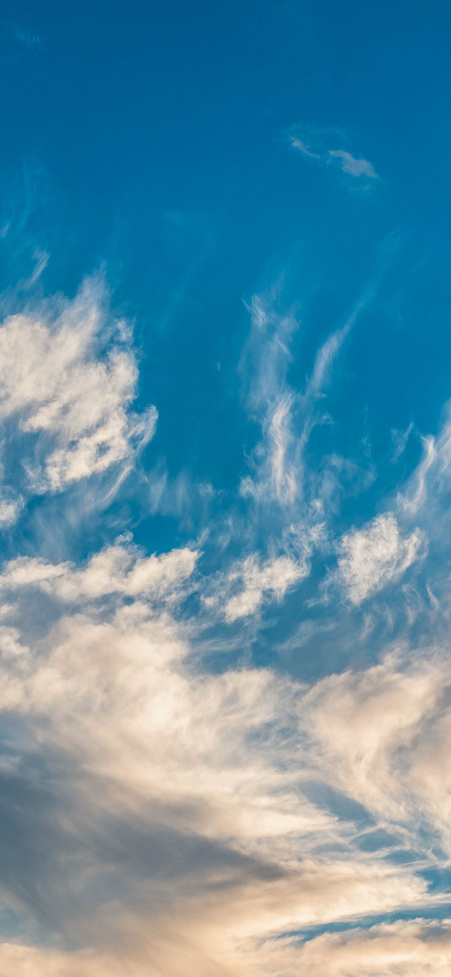 [2436×1125]天空 蓝天白云  云彩 蔚蓝 苹果手机壁纸图片