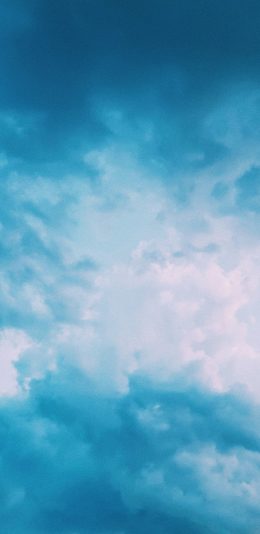 [2436x1125]天空 蔚蓝 云海 云层 苹果手机壁纸图片