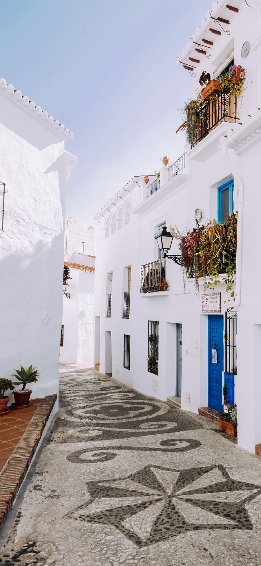 [2436×1125]小镇 建筑 地中海 旅游景点 苹果手机壁纸图片