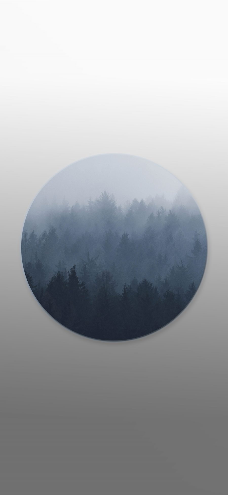 [2436×1125]山 意境 大自然 圆形 苹果手机壁纸图片