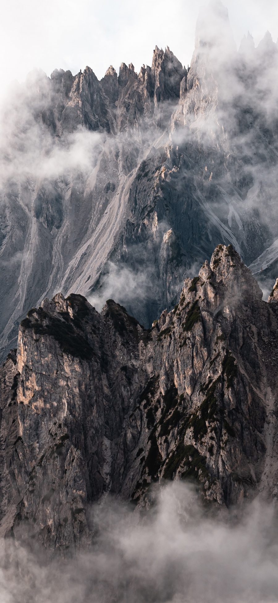 [2436×1125]山峰 自然 壮观 云雾 苹果手机壁纸图片