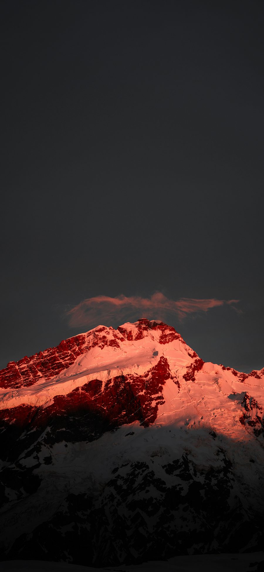 [2436×1125]山峰 雪山 白雪覆盖 苹果手机壁纸图片