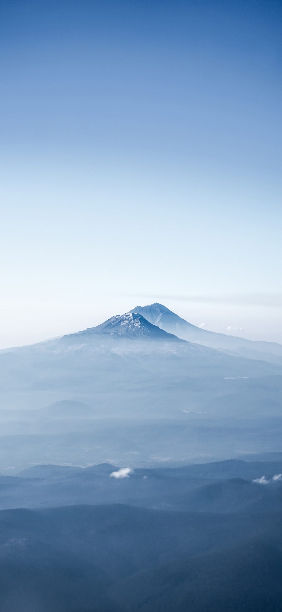 [2436×1125]山顶 蓝天 群山 蔚蓝 苹果手机壁纸图片