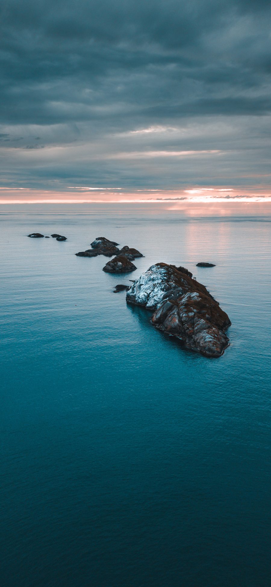 [2436×1125]岛屿 大海 海岛 蓝色 苹果手机壁纸图片