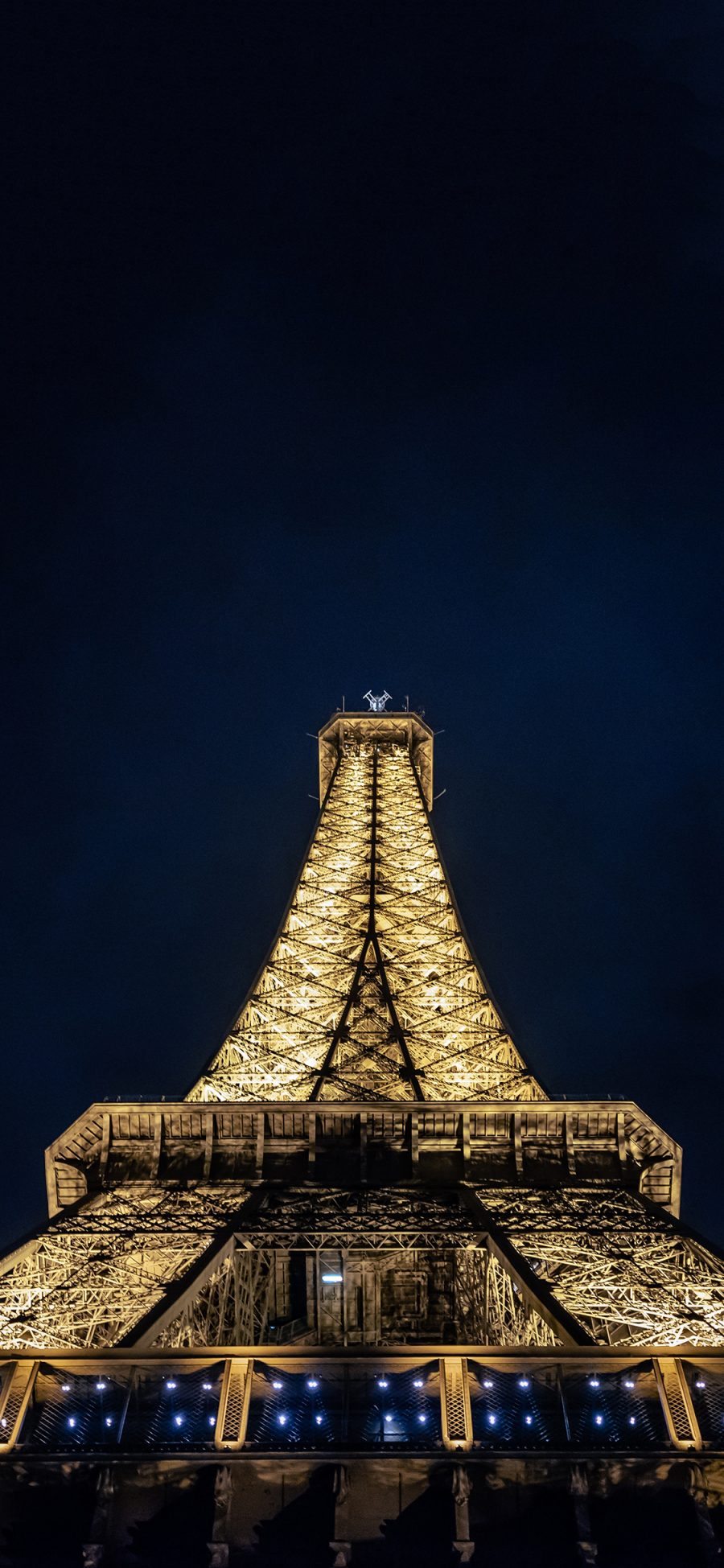 [2436×1125]巴黎 铁塔 景点 灯光 苹果手机壁纸图片