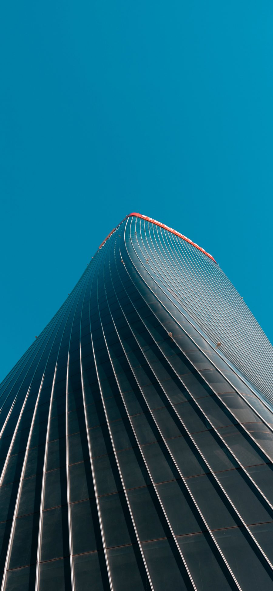 [2436×1125]建筑 天空 蔚蓝 大厦 苹果手机壁纸图片