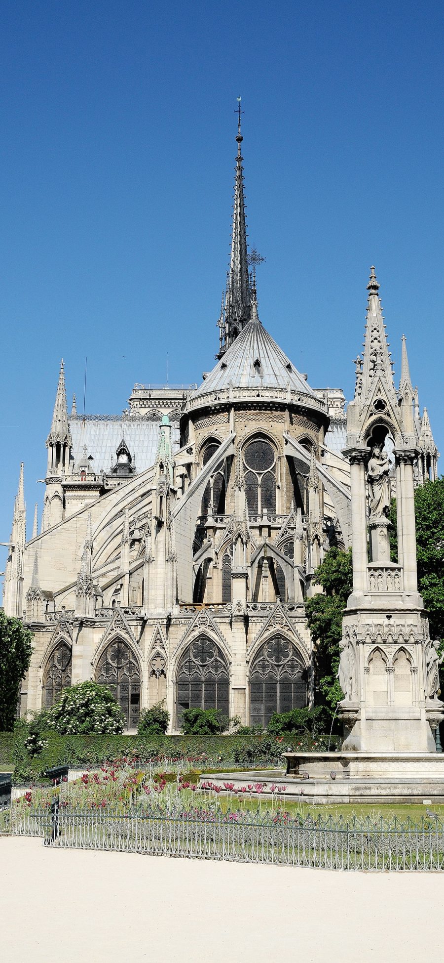 [2436×1125]建筑 巴黎圣母院 法国 地标 苹果手机壁纸图片