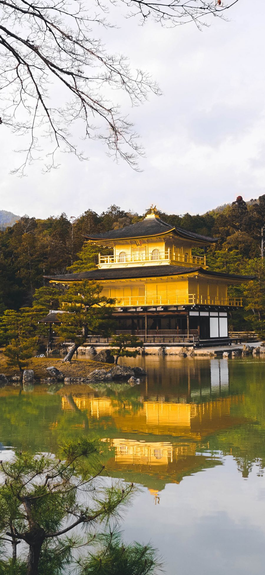 [2436×1125]建筑 房屋 建筑 古风 湖岸 苹果手机壁纸图片