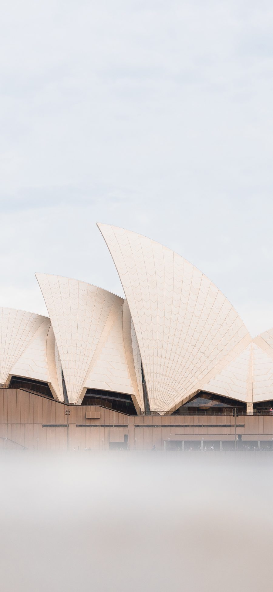 [2436×1125]悉尼歌剧院 澳洲 建筑 朦胧 苹果手机壁纸图片