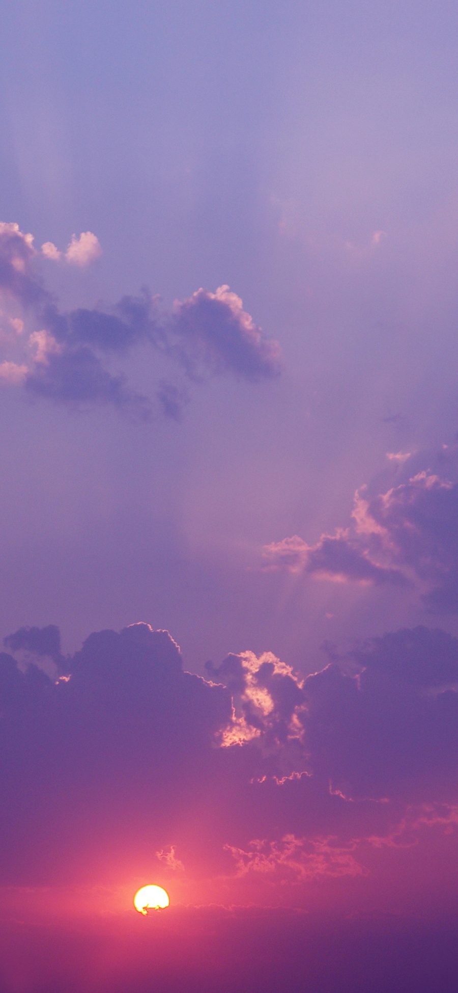 [2436×1125]日出 日落 太阳 天空 云彩 苹果手机壁纸图片