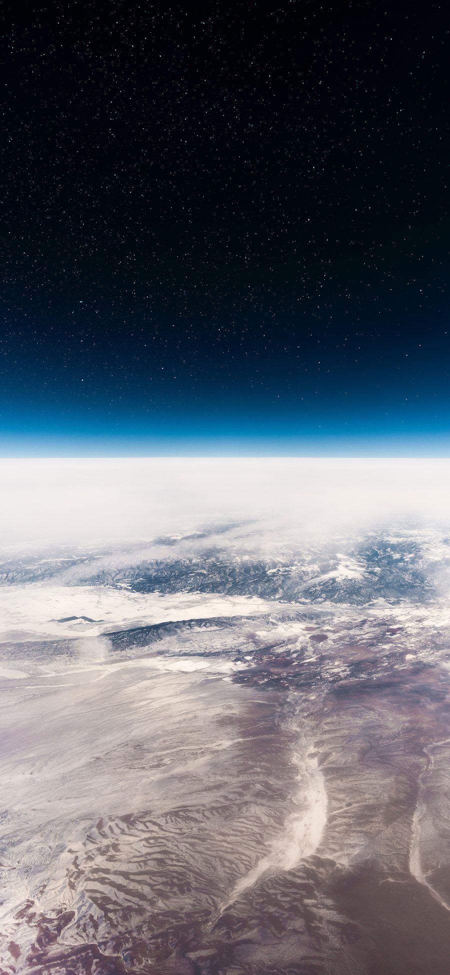 [2436×1125]星球 大气层 宇宙 地球 苹果手机壁纸图片
