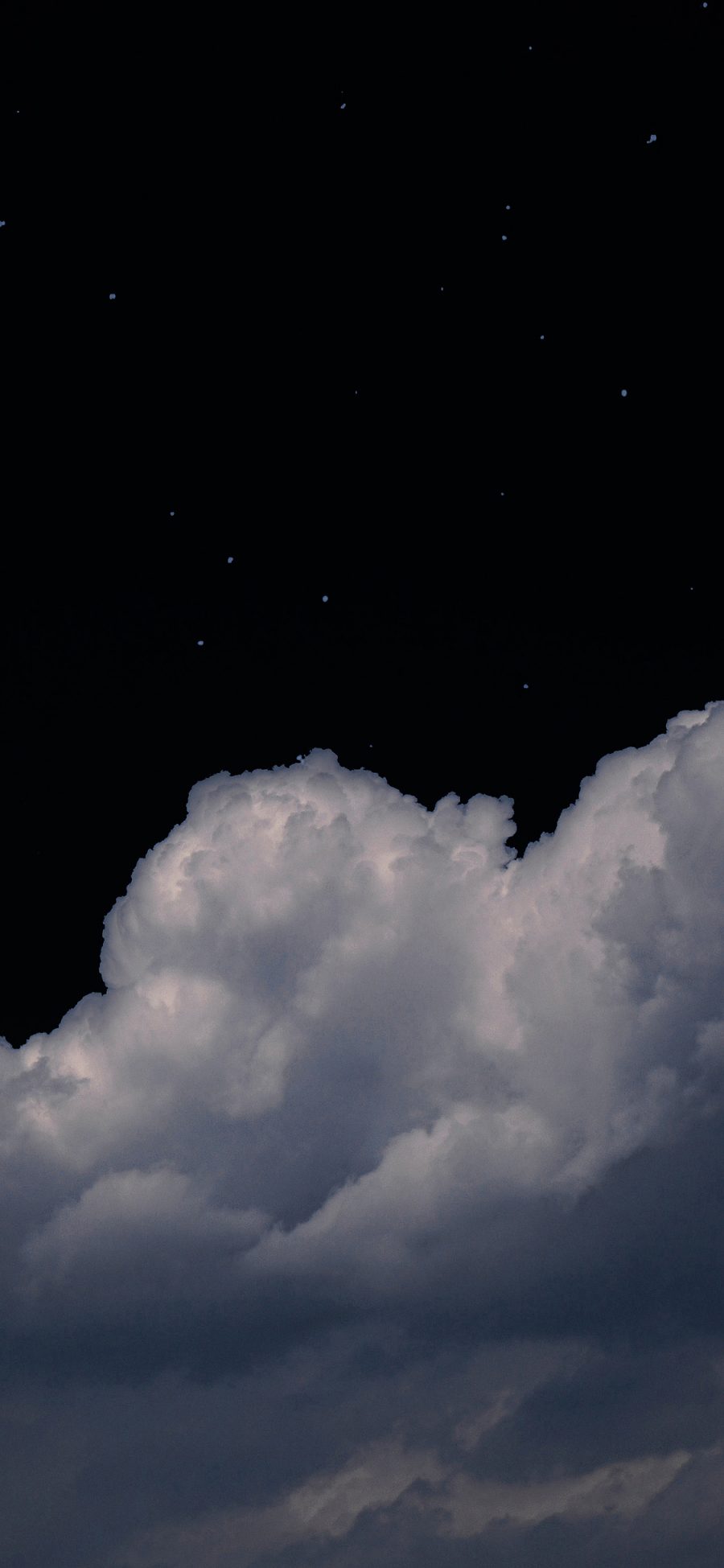 [2436×1125]星空 云朵 夜晚 天空 苹果手机壁纸图片