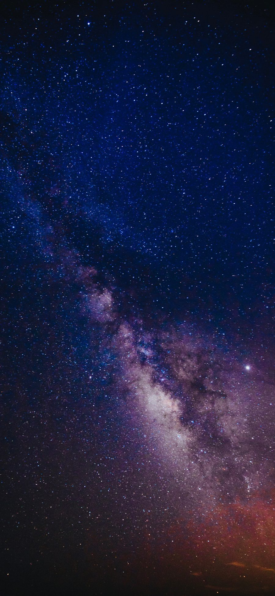 [2436×1125]星空 唯美 璀璨 银河 苹果手机壁纸图片