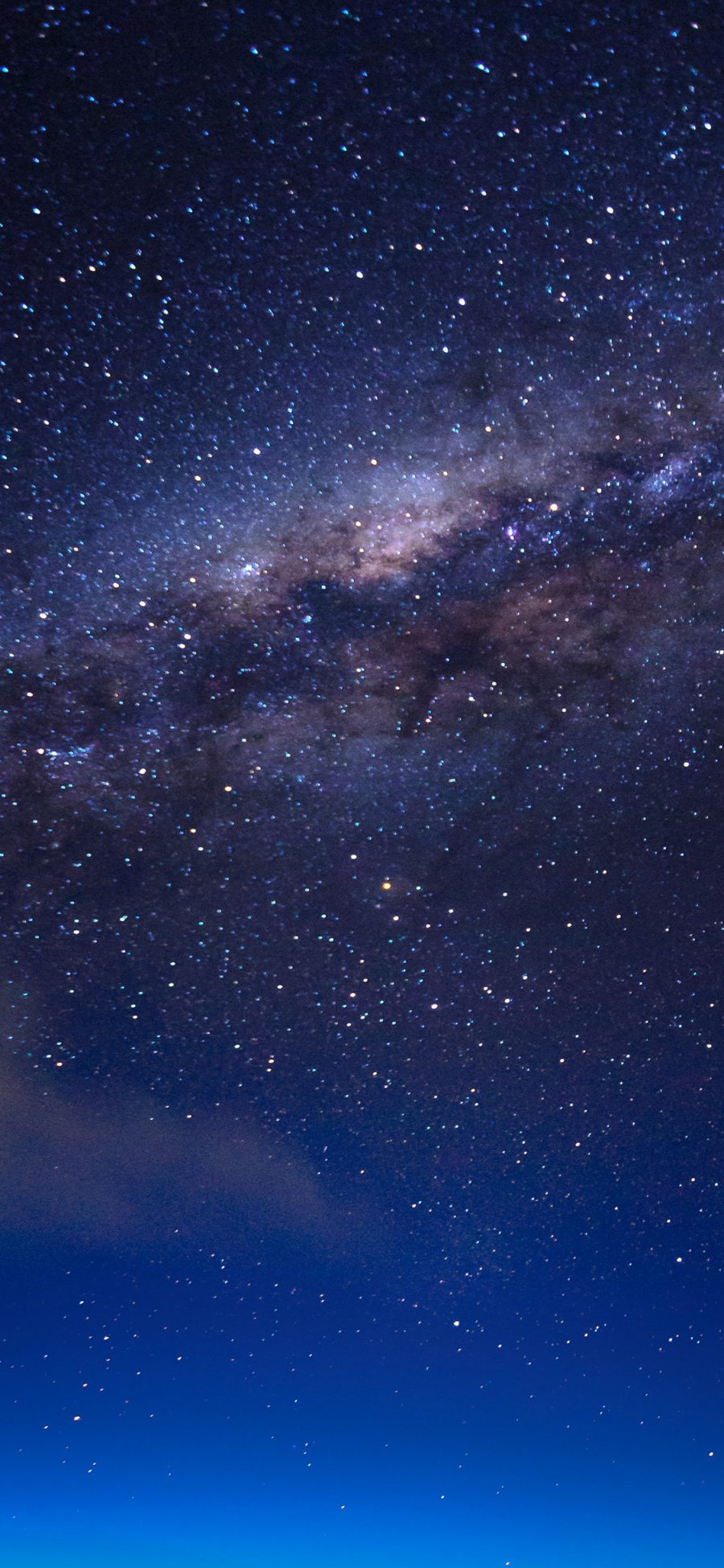 [2436×1125]星空 夜晚 星河 璀璨 苹果手机壁纸图片