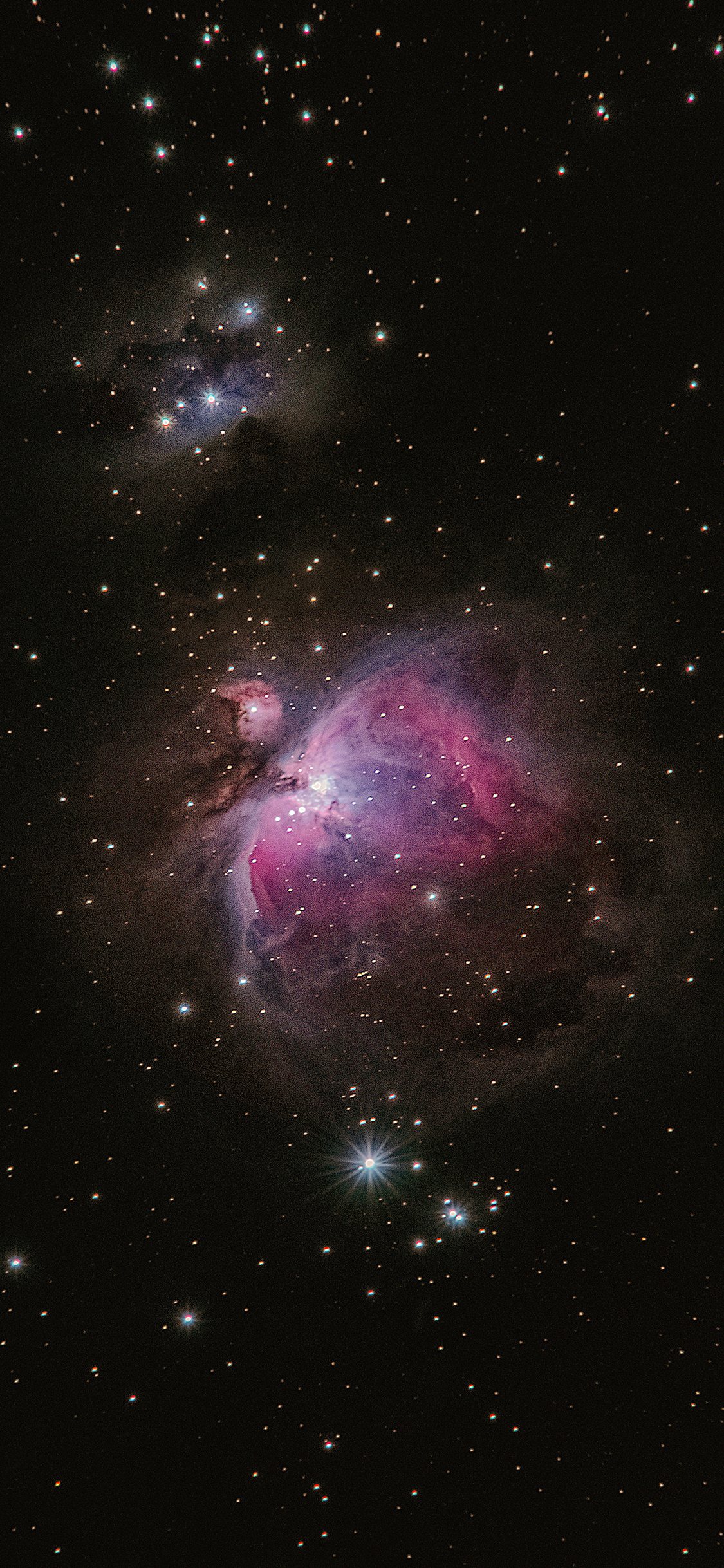 [2436×1125]星空 宇宙 璀璨 星系 苹果手机壁纸图片