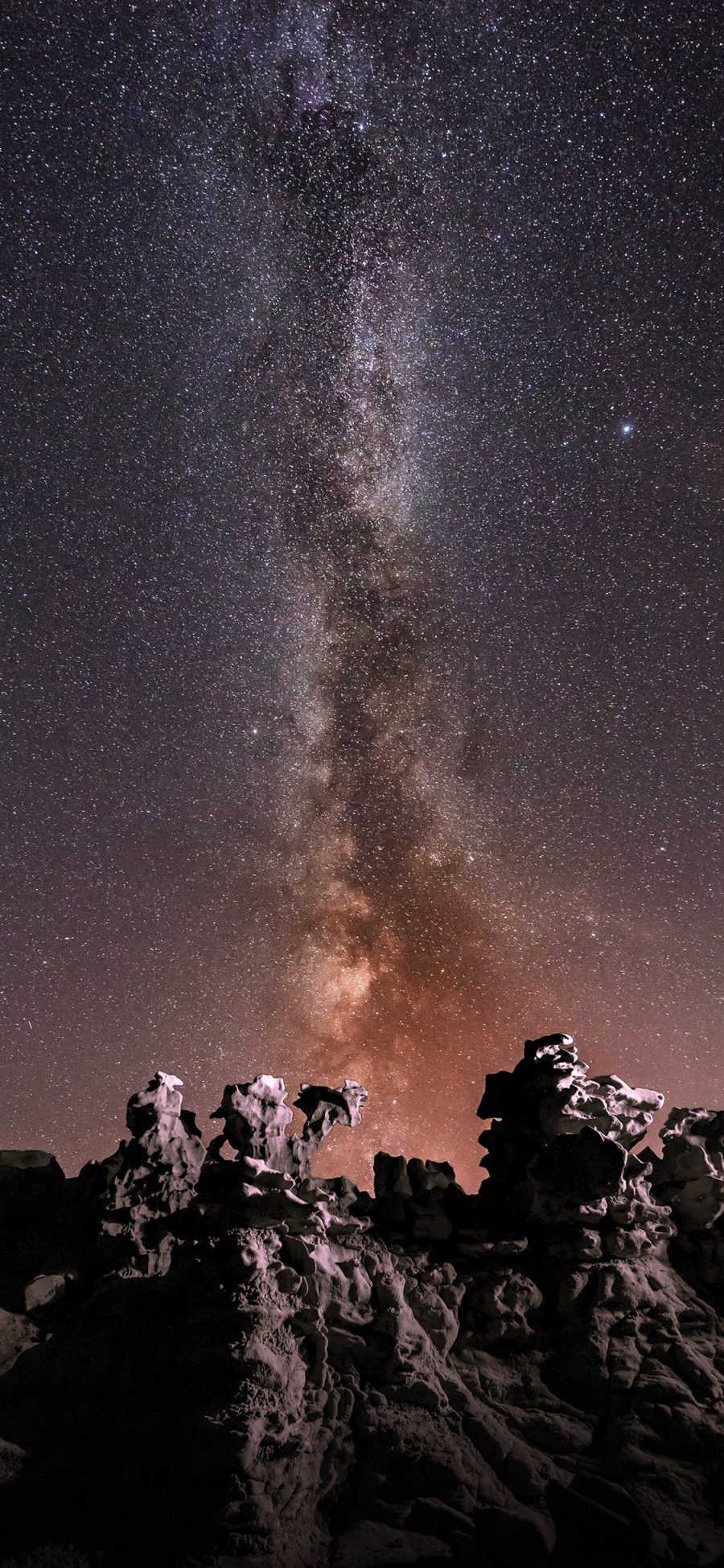 [2436×1125]星空 银河 宇宙 夜晚 苹果手机壁纸图片