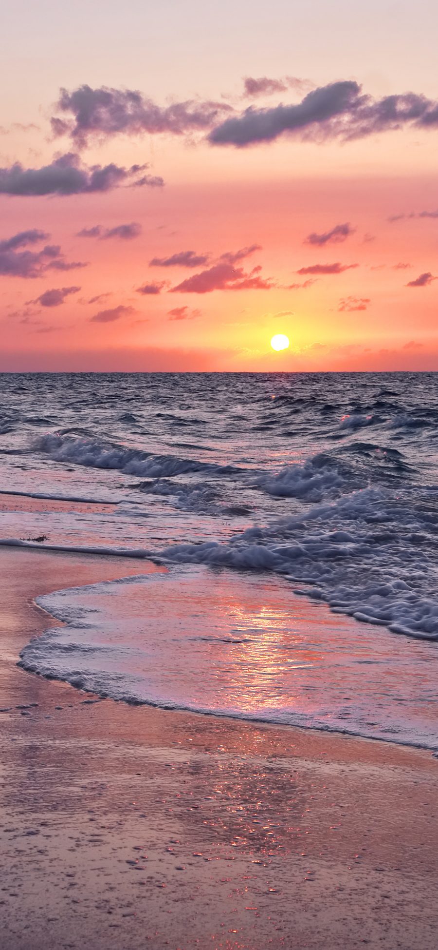 [2436×1125]景色 大海 海岸 沙滩 苹果手机壁纸图片