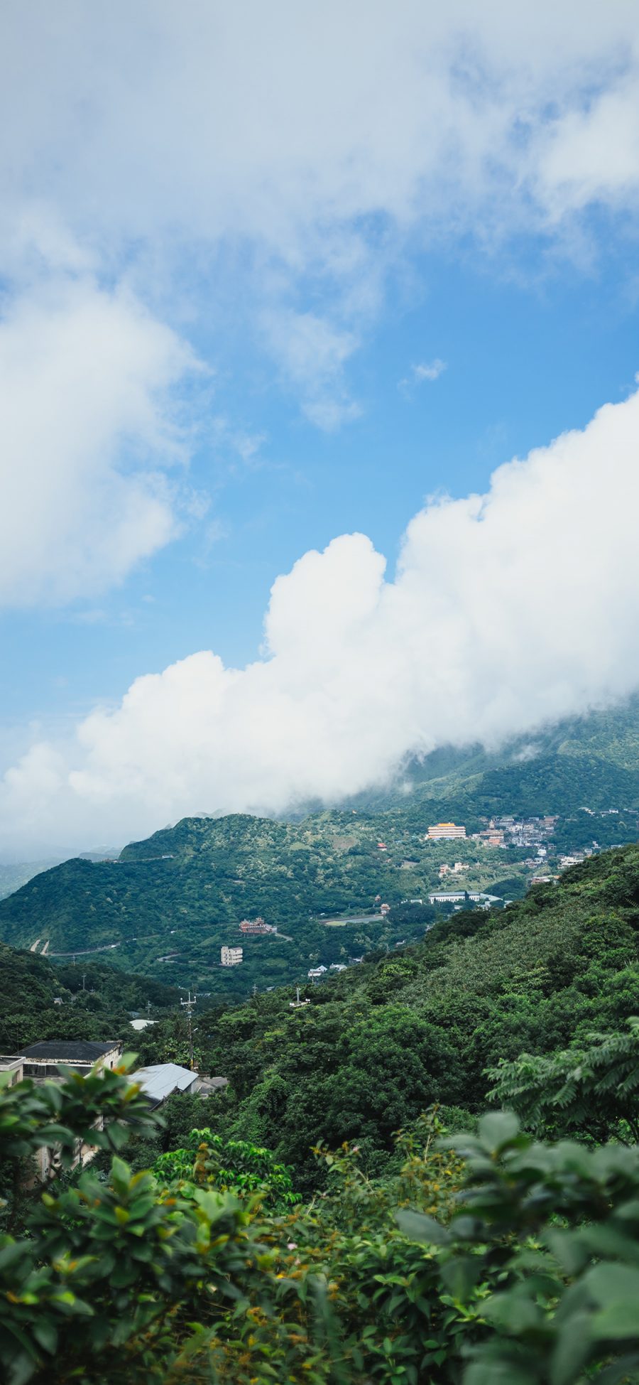 [2436×1125]景色 天空 云朵 山野 苹果手机壁纸图片