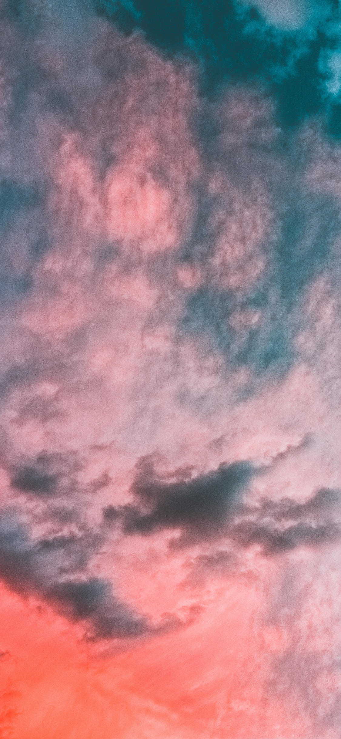 [2436×1125]景色 天空 彩霞 唯美 苹果手机壁纸图片