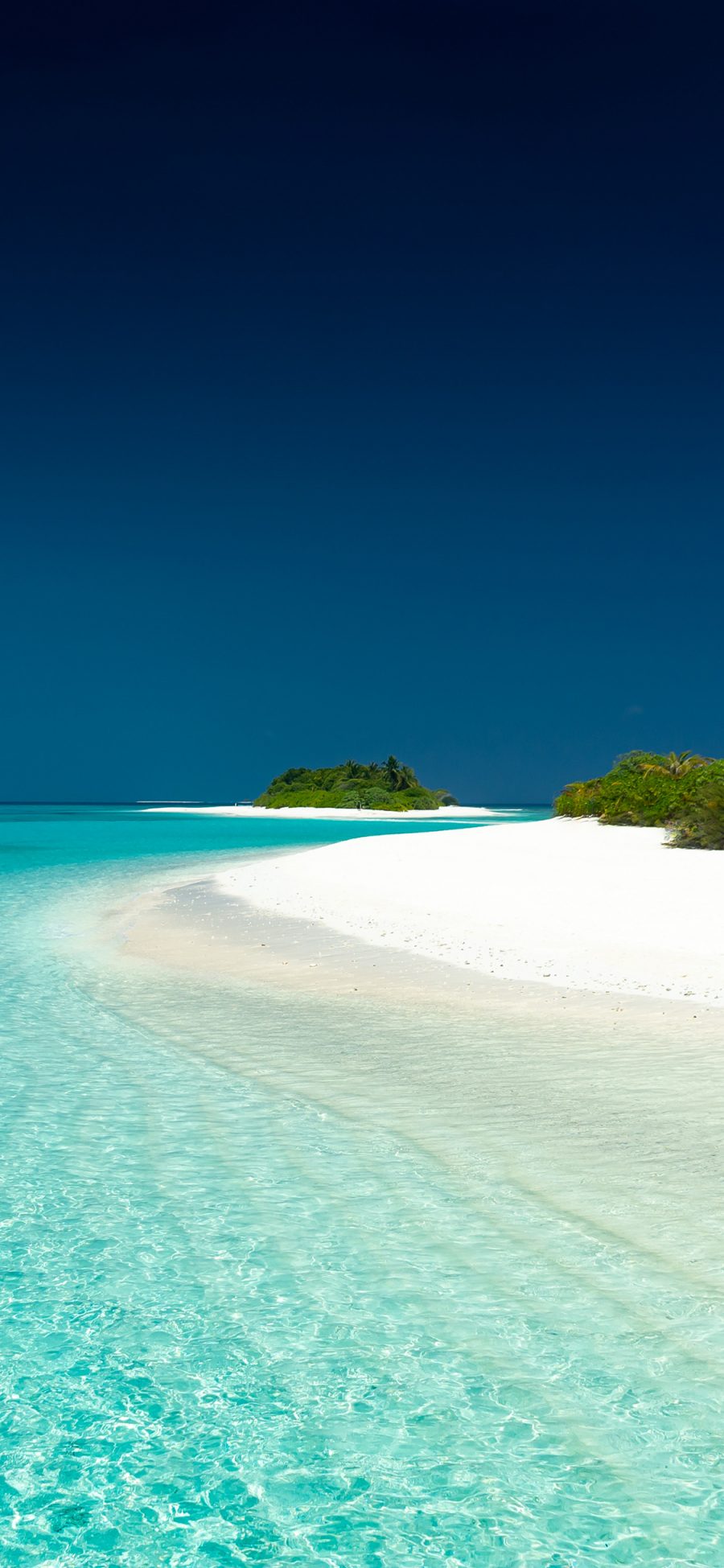 [2436×1125]景色 海岸 海景 清澈 海水 沙滩 苹果手机壁纸图片