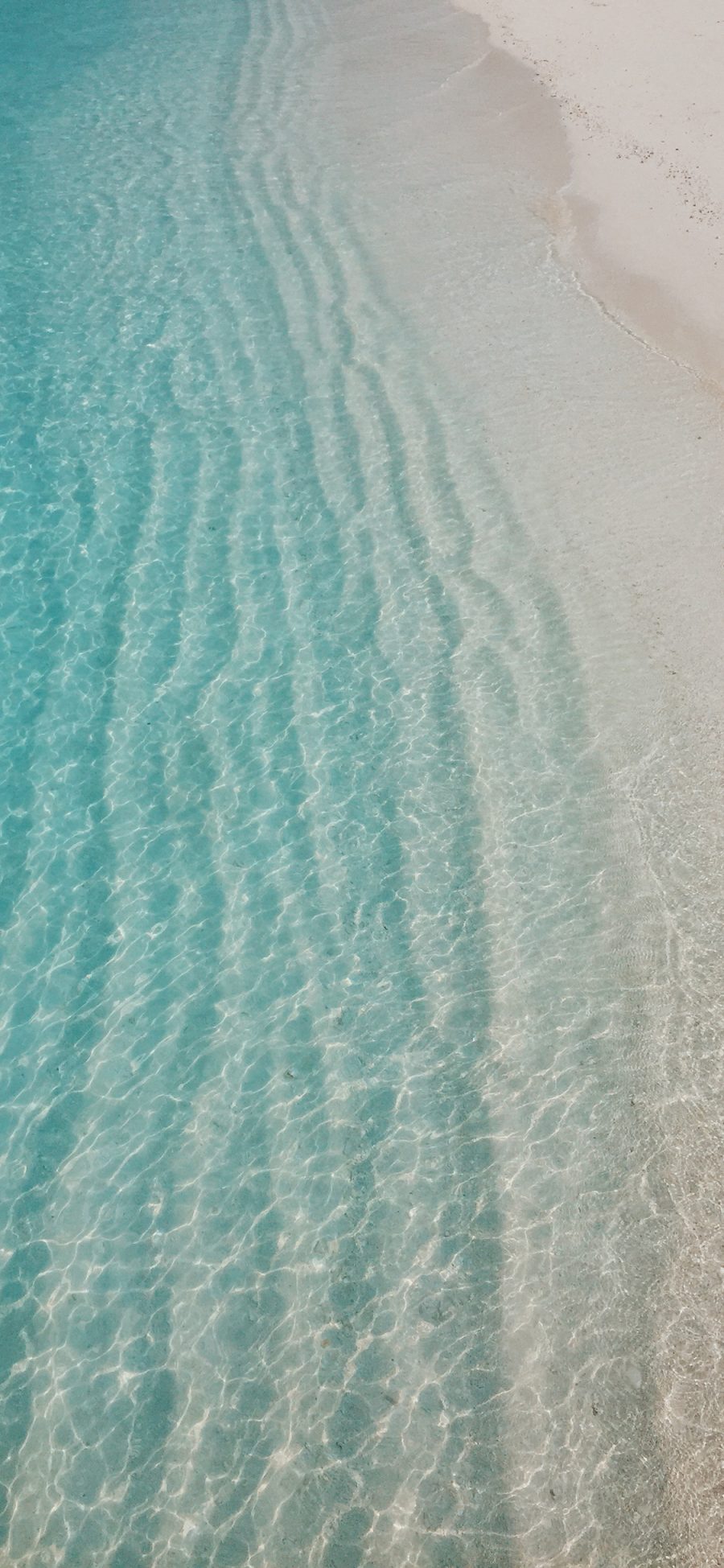 [2436×1125]景色 海水 海浪 波浪 沙滩 苹果手机壁纸图片