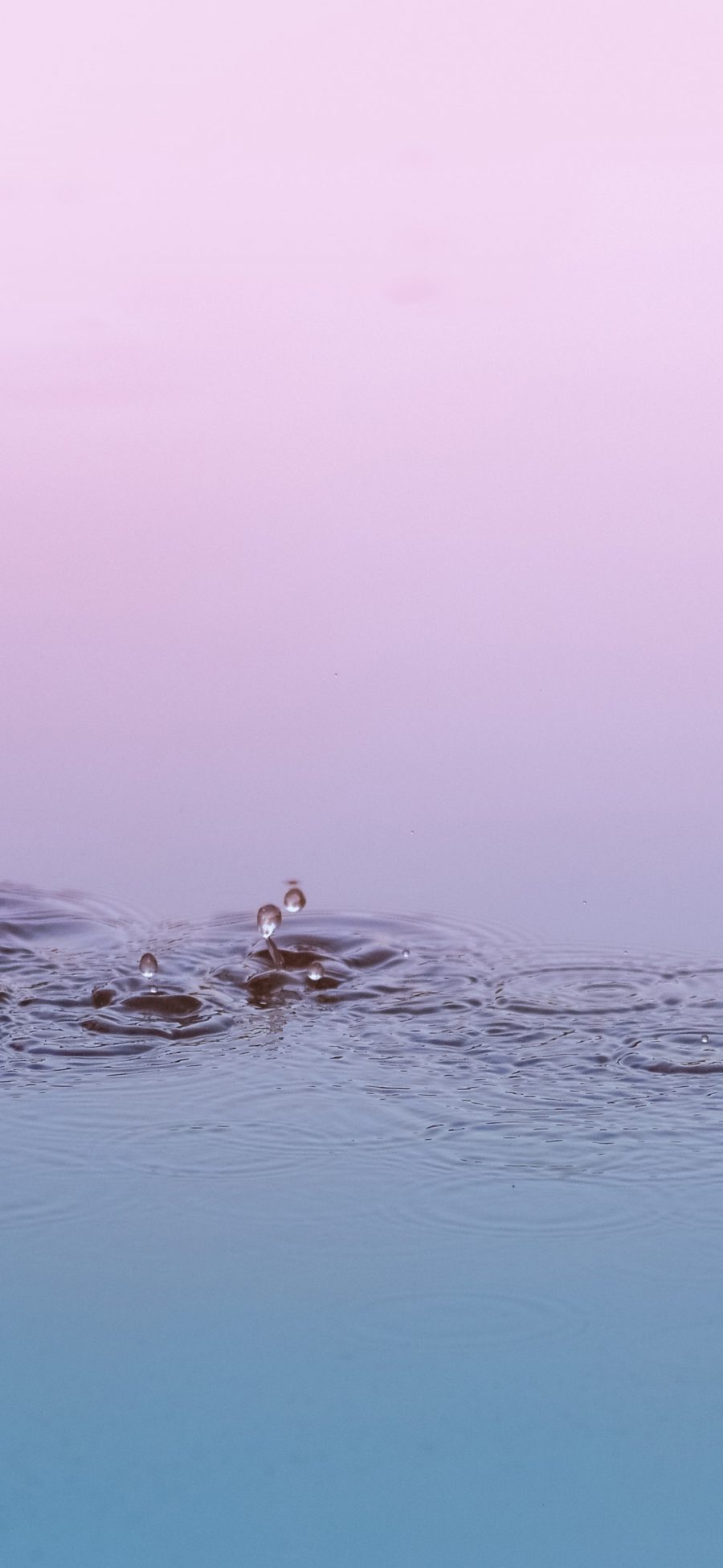 [2436×1125]水面 水滴 波纹 苹果手机壁纸图片