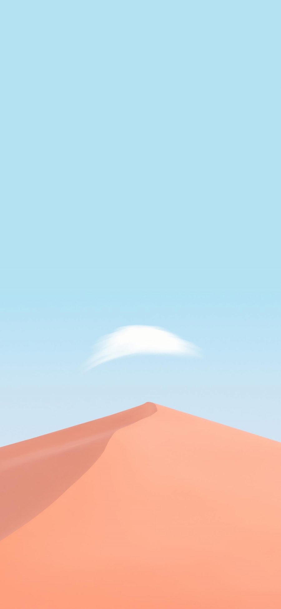 [2436×1125]沙漠 大自然 简约 云朵 苹果手机壁纸图片
