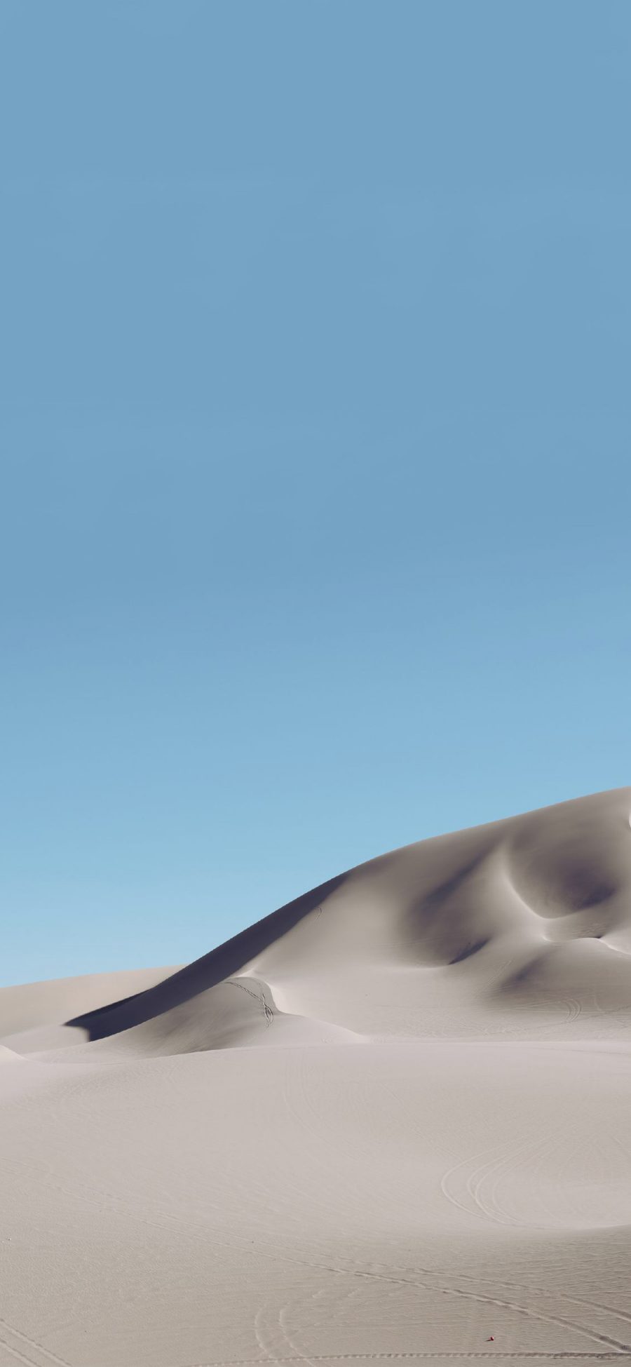 [2436×1125]沙漠 蓝天 太空 大自然 荒漠 苹果手机壁纸图片