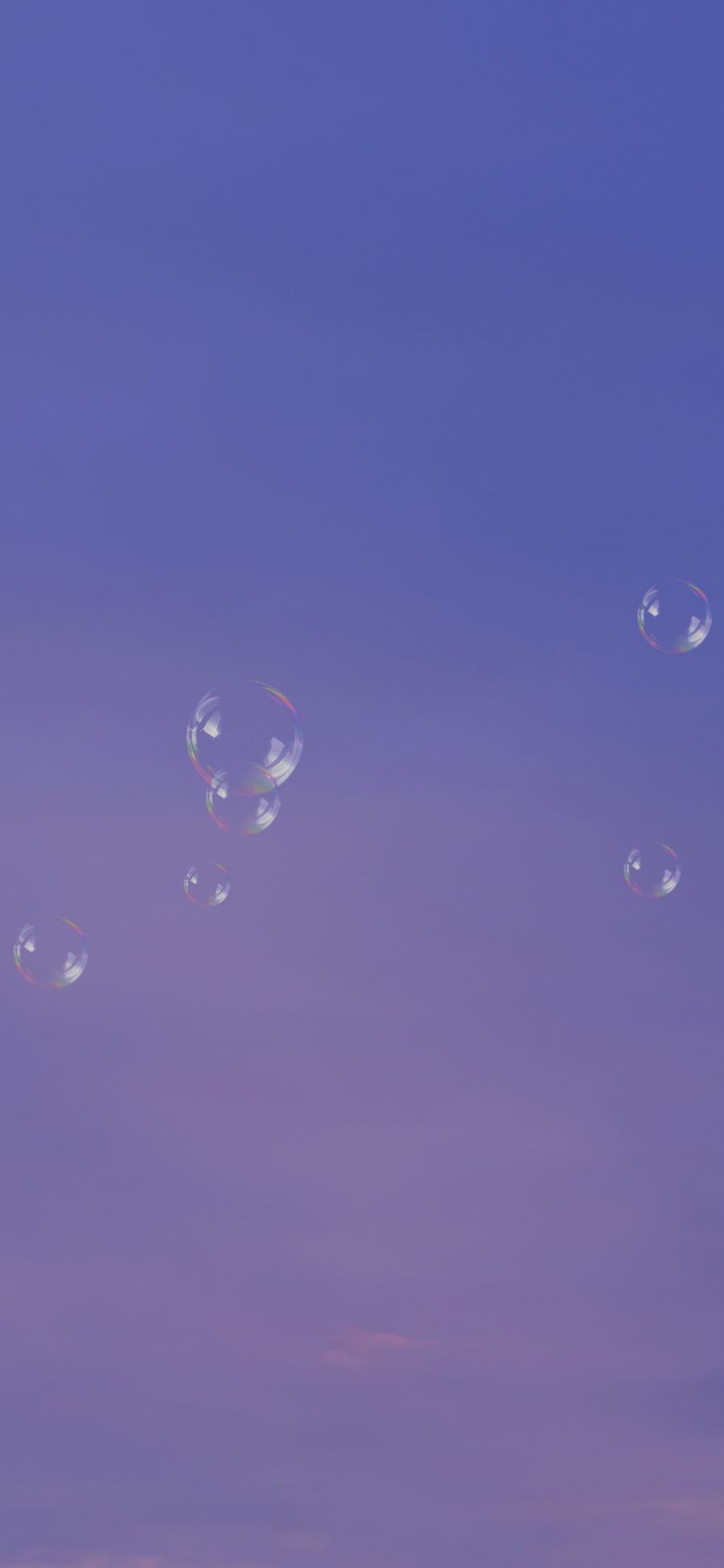 [2436×1125]泡泡 漂浮 气泡  紫色 苹果手机壁纸图片