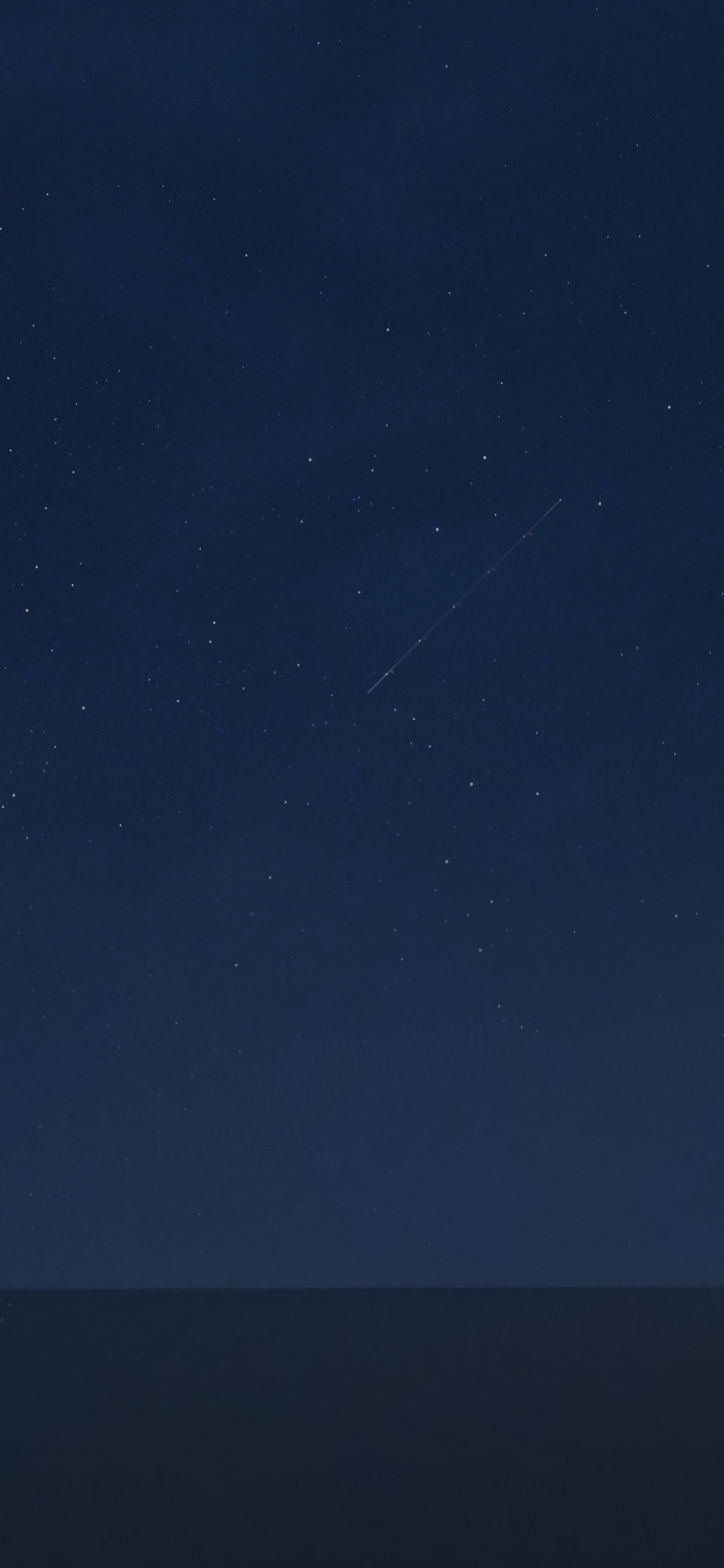 [2436×1125]流星 蓝色 夜空 星空 唯美 苹果手机壁纸图片