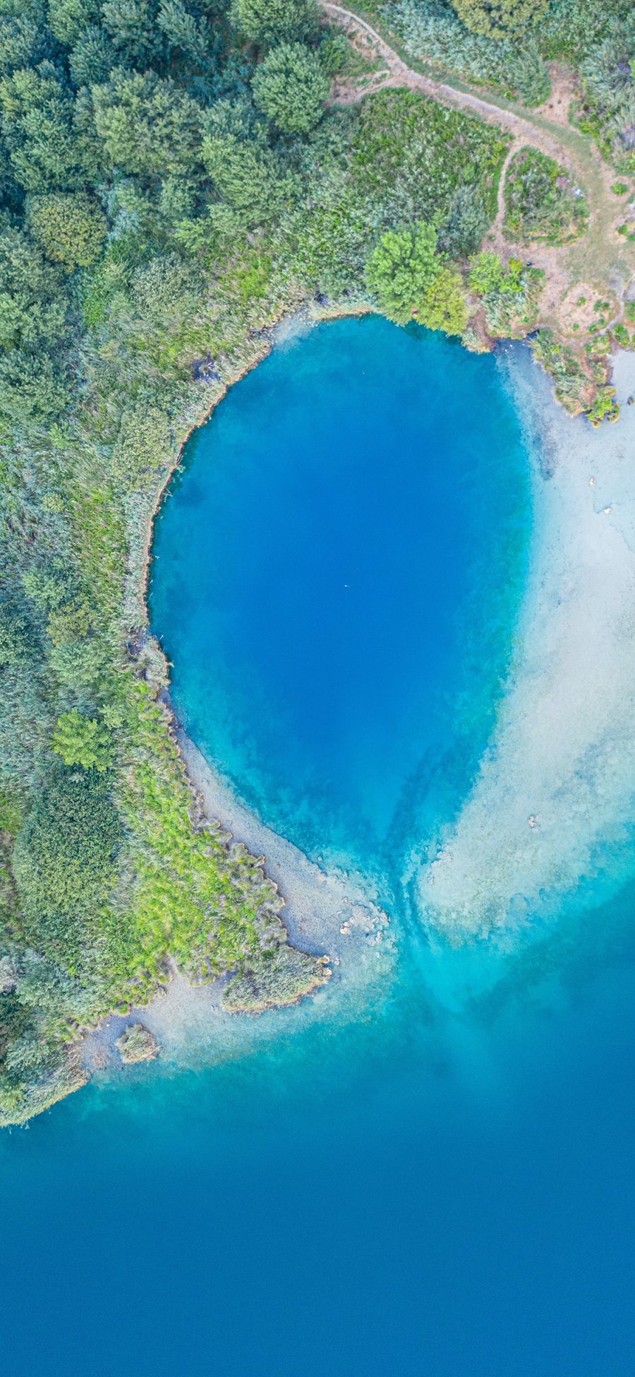 [2436×1125]海岸 大海 海水 蔚蓝 苹果手机壁纸图片