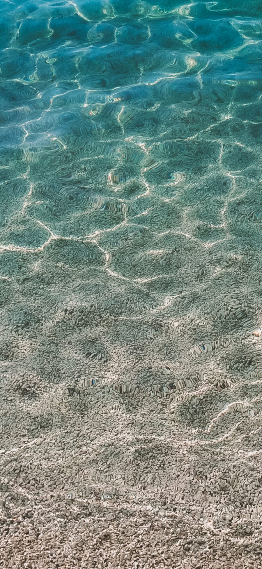 [2436×1125]海水 大海 海洋 水面 渐变 苹果手机壁纸图片