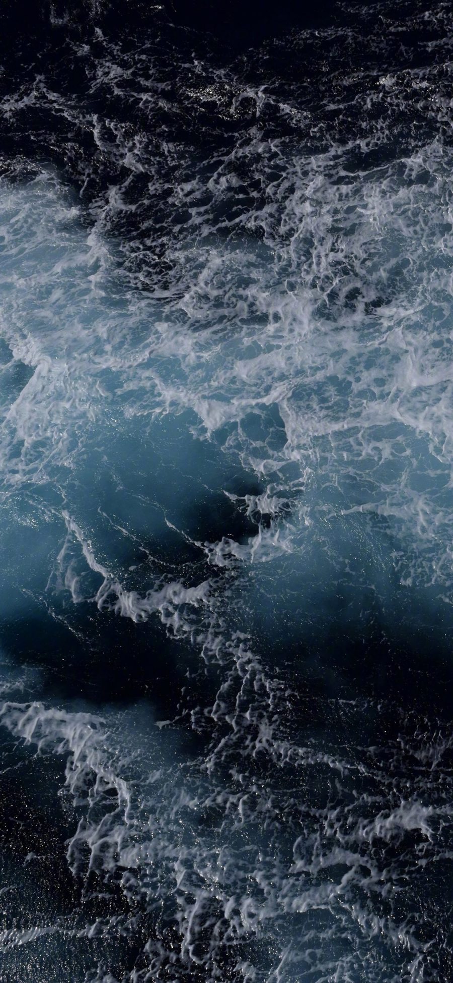 [2436×1125]海水 海浪 浪花 大海 苹果手机壁纸图片